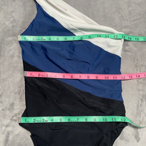 Summersalt Sidestroke One Piece Swimsuit Womens 4 Blue Colorblock Compression - Picture 8 of 10